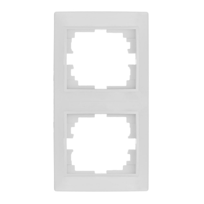 Marco vertical para 2 elementos blanco 81x154x10mm serie europa solera erp62u