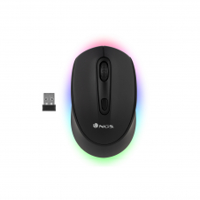 Ratón NGS SMOG-RB Ambidextro RF inalámbrica + Bluetooth Í?ptico 2400 DPI Negro
