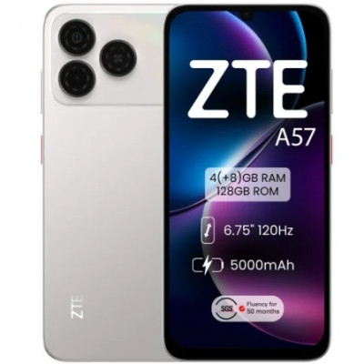 Smartphone ZTE A57 4GB/ 128GB/ 6.75/ Plata