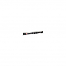 REGLETA EQUIP 8 TOMAS SCHUKO CON INTERRUPTOR NEGRA 333293