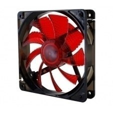 Ventilador caja nox cool fan led 120mm negro led rojo