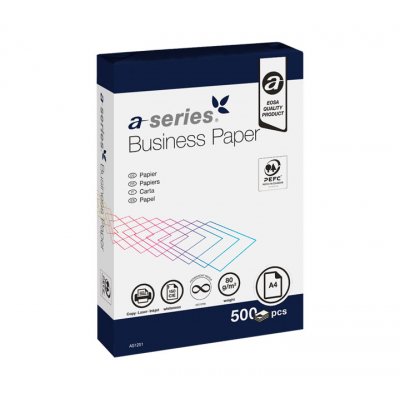 CAJA 5 PAQ. 500H PAPEL A-SERIES BUSINESS A4 80GR