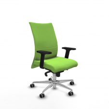 Piqueras y Crespo Albacete confidente sincro bali pistacho brazos 2D base aluminio ruedas 65mm engomadas