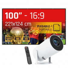 iggual Pack mini proyector + pantalla 100\1 plegabl