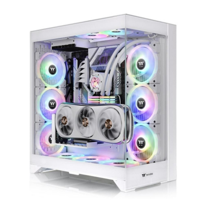 Caja ordenador gaming thermaltake cte e660 mx atx cristal templado blanca