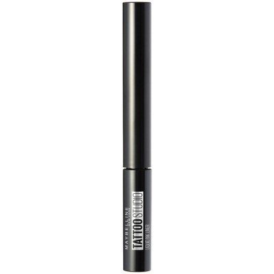 Maybelline Tattoo Liner Eyeliner Semipermanente Con Pincel Tono 710 Inked Black, Negro