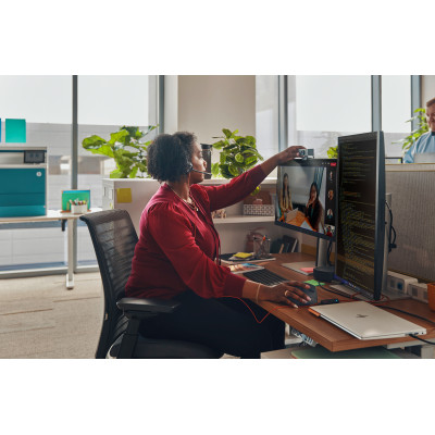 HP Poly - Auriculares estéreo Poly Blackwire 3320 con certificación Microsoft Teams USB-C + Adaptador USB-C/A