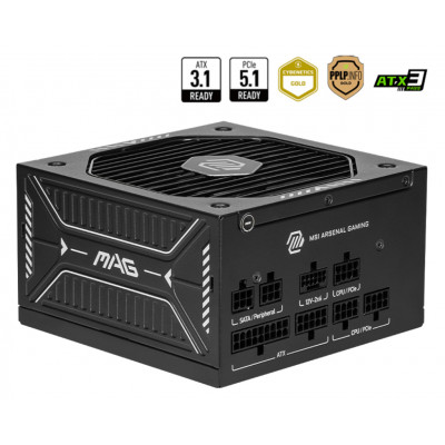 MAG A650GLS PCIE5 unidad de fuente de alimentación 650 W 24-pin ATX ATX Negro