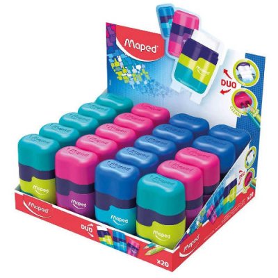 EXPOSITOR 20 UNIDADES AFILALAPIZ-BORRADOR CONNECT DUO SOFT TOUCH MAPED 049221