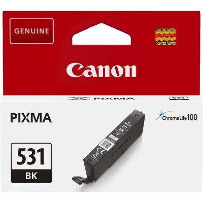 Canon CLI531 Negro Cartucho de Tinta Original - 6118C001/CLI531BK
