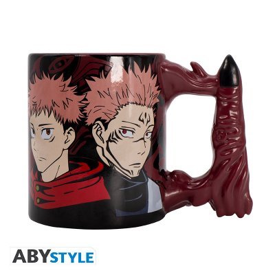 Taza 3D Jujutsu Kaisen Sukuna's Finger - Diseño en relieve | Licencia oficial | Ideal para fans del anime | Apta para colección