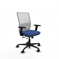 Piqueras y Crespo Haches traslack malla blanca bali azul marino brazos 2D base nailon ruedas 65mm nailon