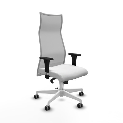 Albacete malla XL sincro malla gris bali blanco brazos 1D base blanca ruedas 65mm engomadas