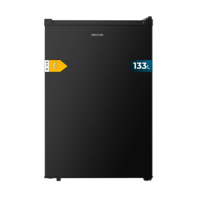 Cecotec Bolero CoolMarket TT 133 L Black Mini Frigorifico - Capacidad 133L - Luz LED - Temperatura Regulable - 55.1x57.5x83.5cm - Color Negro