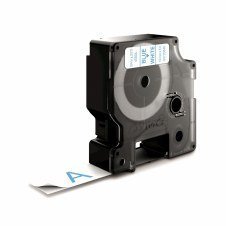 Dymo D1 Etiquetas estandar azul sobre blanco 19mm x 7m poliester