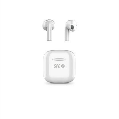 Auriculares micro spc zyon pro blanco bluetooth - estuche de carga - ipx4