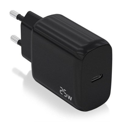 Aisens - Cargador Usb-C Pd3.0 1 Puerto 1Xusb-C 25W, Negro
