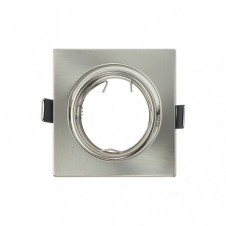 Empotrable Orient. Magura 1xgu10 Cuad. Niquel 2,5x8,2x8,2 Cm Corte 6 Portalamparas Incluido