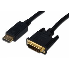 ASSMANN Electronic adaptador de cable de v?deo 2 m DisplayPort DVI-D Negro