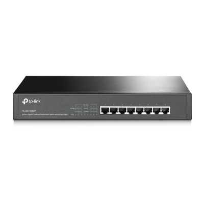 TP-Link - TL-SG1008MP No administrado Gigabit Ethernet (PoE) 1U Negro