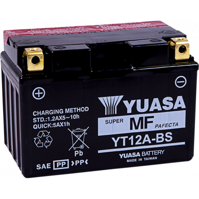 Baterías sin mantenimiento AGM YUASA YT12A-BS(CP)