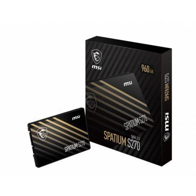 Disco duro interno solido ssd msi spatium s270 sata 2.5pulgadas 240gb