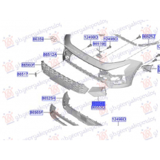 REJILLA LATERAL PARA PARACHOQUE DELANTERO(O)