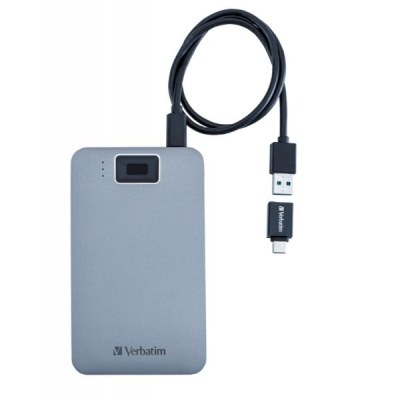 FINGERPRINT HDD USBA/USB-C 2TB GREY