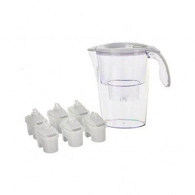 Jarra laica pack j31 af + 6 filtros biflux blanco 2.3l - con timer digital - incl. 6 filtros biflux