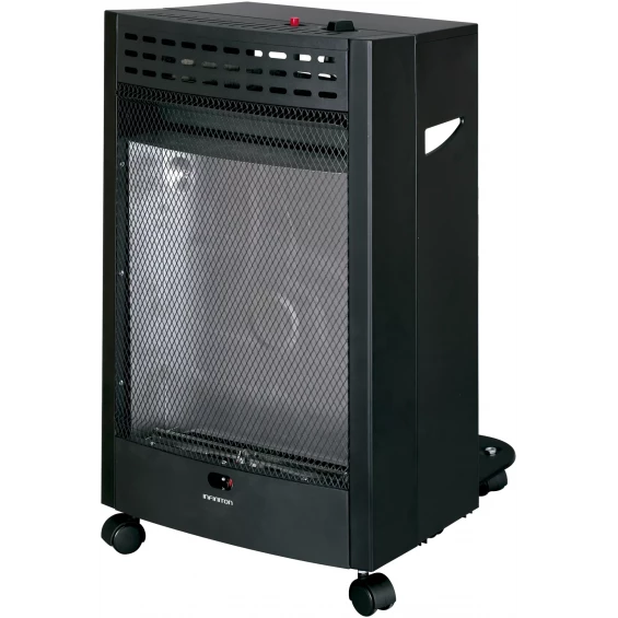 Estufa de gas Infiniton HBF-5205, llama azul, 4.200 W, ODS, termostato regulable, negro