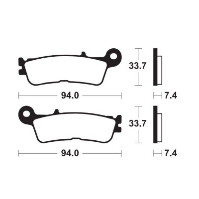 TECNIUM MX/ATV Sintered Metal Brake pads - MOA397 MOR465