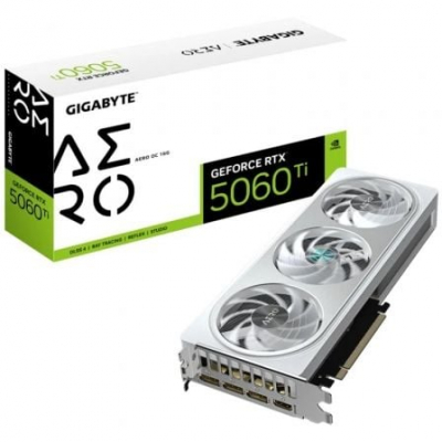 Tarjeta Gráfica Gigabyte GeForce RTX 5060 Ti AERO OC/ 16GB GDDR7