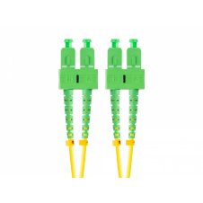 Lanberg FO-SASA-SD11-0020-YE cable de fibra optica 2 m SC/APC G.657.A1 Verde, Amarillo