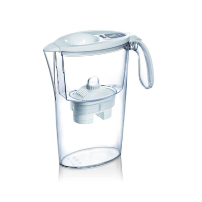 Pack Jarra Filtrante Laica Stream Line/ 2.3L/ Blanca/ Jarra + 3 Filtros BI-FLUX