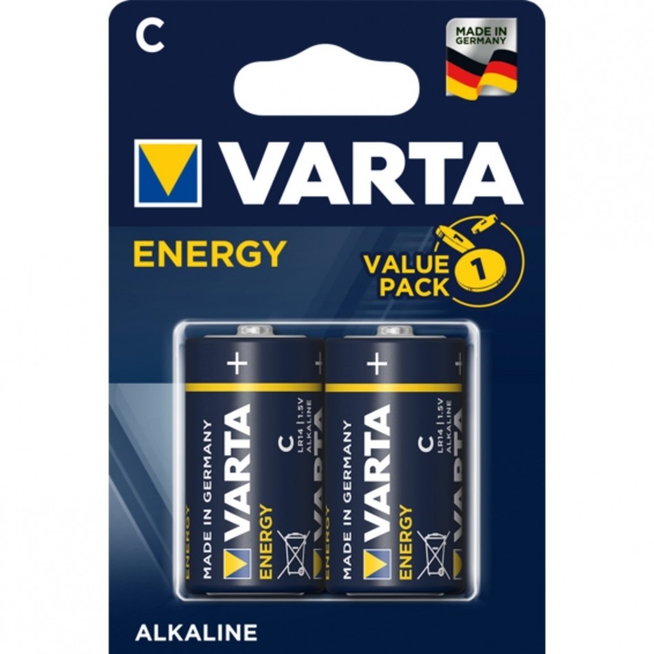 PILA ALKALINA C - LR14 - Varta Energy (Blister 2 und)