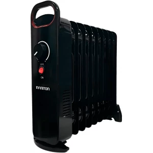 Radiador de aceite mini Infiniton HORM-N10, 900 W, 1 potencia, termostato regulable, negro