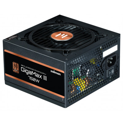 FUENTE DE ALIMENTACION ZALMAN GIGAMAXIII 750W 80 + BRONZE ATX NEGRO