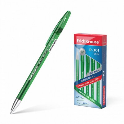 R-301 Original Gel Bolígrafo de gel con tapa Fino Verde 12 pieza(s)