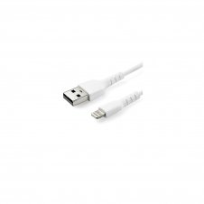 StarTech.com Cable de 1m USB tipo A a Lightning Macho a Macho - Certificado MFi de Apple - Blanco RUSBLTMM1M