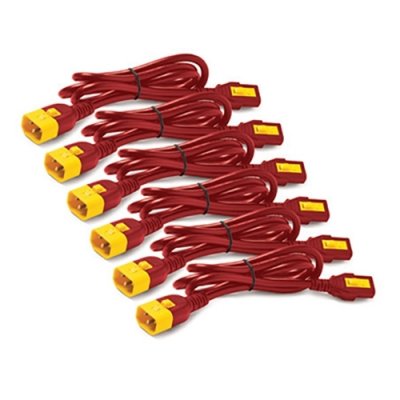 AP8704S-WWX340 cable de transmisión Rojo 1,22 m C13 acoplador C14 acoplador
