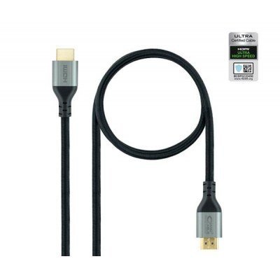 Cable HDMI 2.1 8K Nanocable 10.15.8101-L150/ HDMI Macho - HDMI Macho/ 1.5m/ Certificado/ Negro