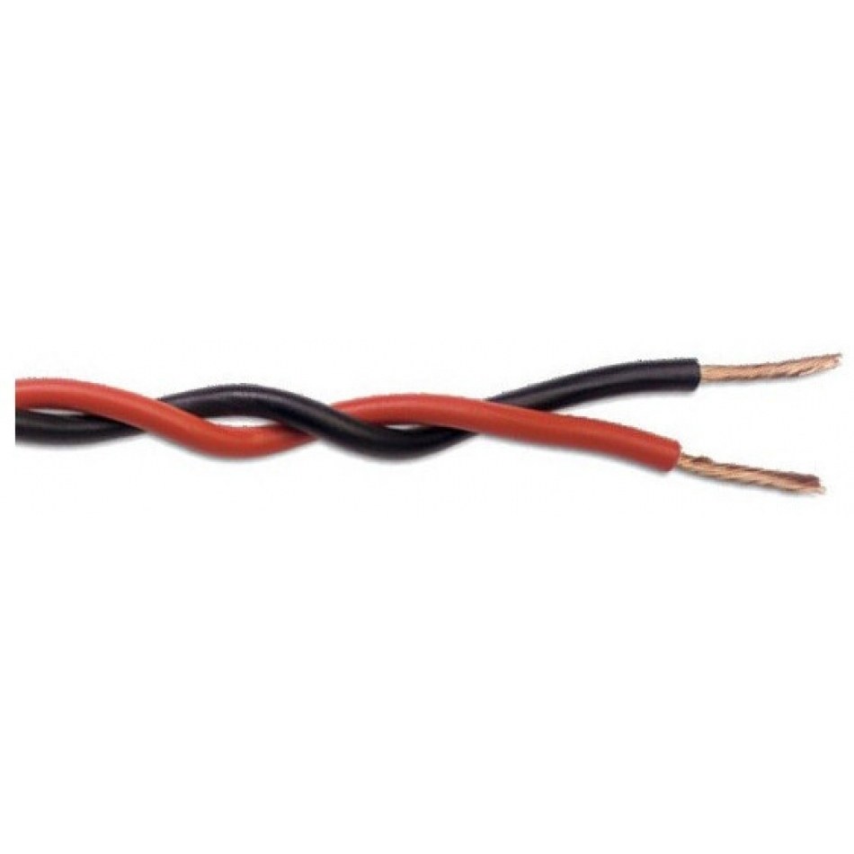 Cable Trenzado 2x2,5mm2 ROJO/NEGRO (100m)