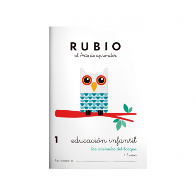 CUADERNO RUBIO A5 EDU. INF. 1 ANIMALES B - Pack de 10 unidades