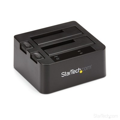 Docking Station de 2 Bahías - USB 3.1 a SATA - USB 3.1 (10 Gbps) - SATA I/II/III de 2,5/3,5 - Base de Acoplamiento SSD/HDD - de Intercambio en Caliente - Carga Superior