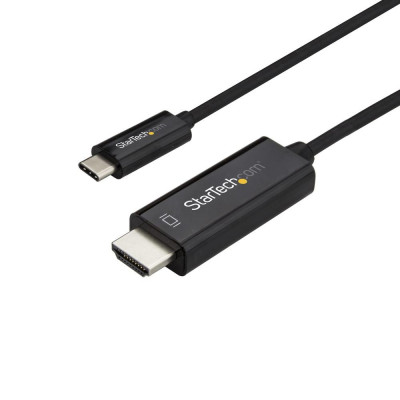 Cable usb tipo c a hdmi 4k startech 2m - macho - macho - negro
