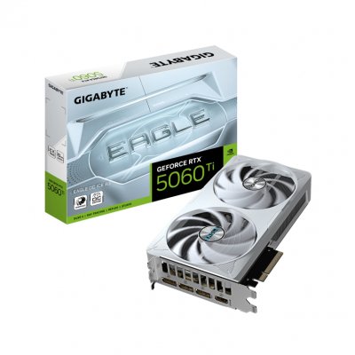 TARJETA GRAFICA GIGABYTE 5060 TI EAGLE ICE OC 8GB GDDR7 BLANCO