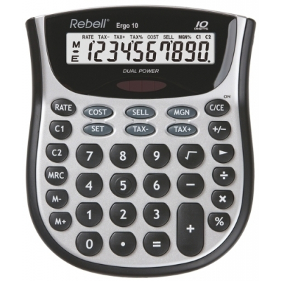 CALCULADORA SOBR.REBELL 10 DIG. ERGO 10