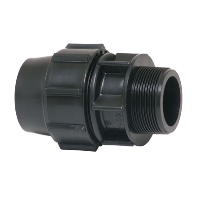 Enlace mixto rosca macho polipropileno 20 mm x 1/2
