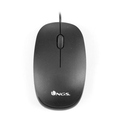 NGS Raton óptico Flame 1000 Dpi Negro