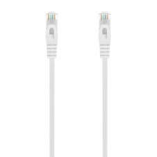 AISENS Cable de Red Latiguillo RJ45 LSZH Cat.6A 500 Mhz UTP AWG24, Blanco, 25CM
